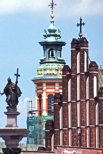 Three Crosses square in Warsaw
